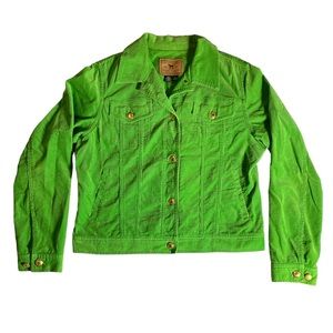 Lauren Jeans Co. by Ralph Lauren Corduroy Lime Green Jacket